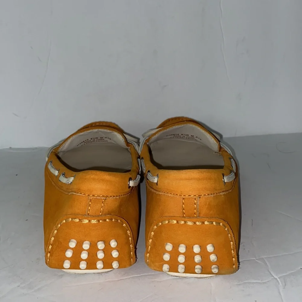 Cole Haan +Nike Air Collaboration Orange Suede Driving Loafer